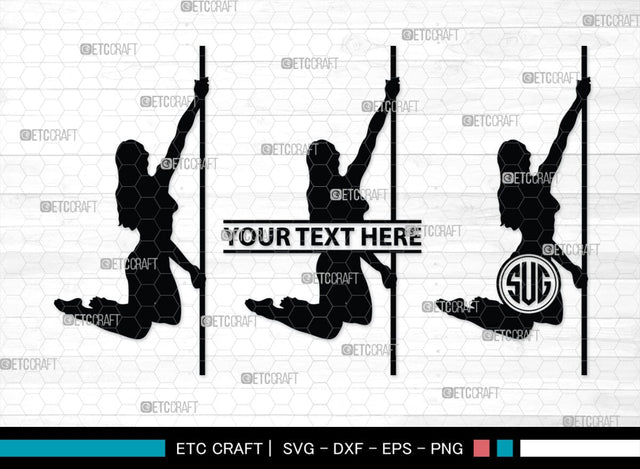 Pole Dancers monogram, Pole Dancers Silhouette, Pole Dancers SVG, Sexy Girls Svg, Strip Party Svg Bundle, SB00124 SVG ETC Craft 