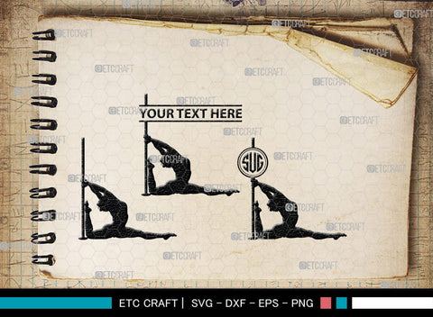 Pole Dancers monogram, Pole Dancers Silhouette, Pole Dancers SVG, Sexy Girls Svg, Strip Party Svg Bundle, SB00124 SVG ETC Craft 