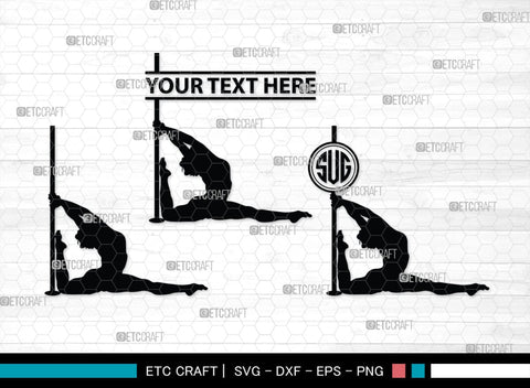 Pole Dancers monogram, Pole Dancers Silhouette, Pole Dancers SVG, Sexy Girls Svg, Strip Party Svg Bundle, SB00124 SVG ETC Craft 