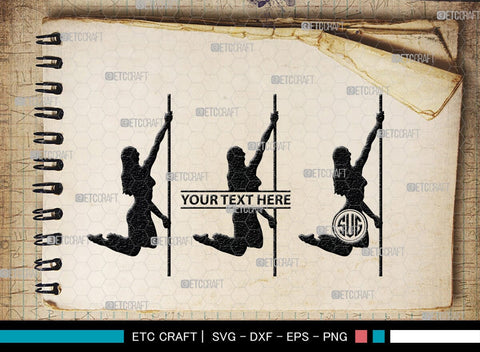 Pole Dancers monogram, Pole Dancers Silhouette, Pole Dancers SVG, Sexy Girls Svg, Strip Party Svg Bundle, SB00124 SVG ETC Craft 
