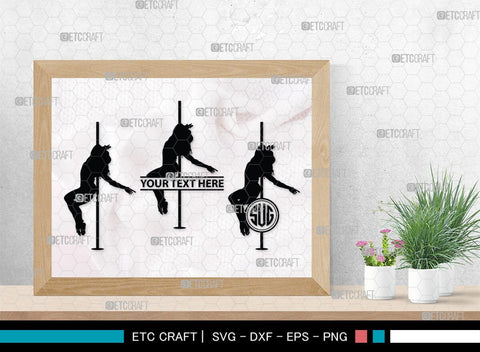 Pole Dancers monogram, Pole Dancers Silhouette, Pole Dancers SVG, Sexy Girls Svg, Strip Party Svg Bundle, SB00124 SVG ETC Craft 