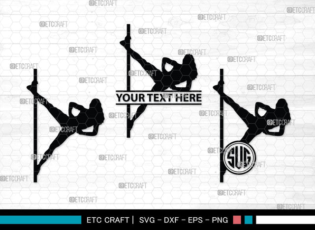 Pole Dancers monogram, Pole Dancers Silhouette, Pole Dancers SVG, Sexy Girls Svg, Strip Party Svg Bundle, SB00124 SVG ETC Craft 