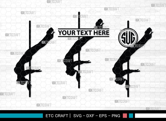 Pole Dancers monogram, Pole Dancers Silhouette, Pole Dancers SVG, Sexy Girls Svg, Strip Party Svg Bundle, SB00124 SVG ETC Craft 