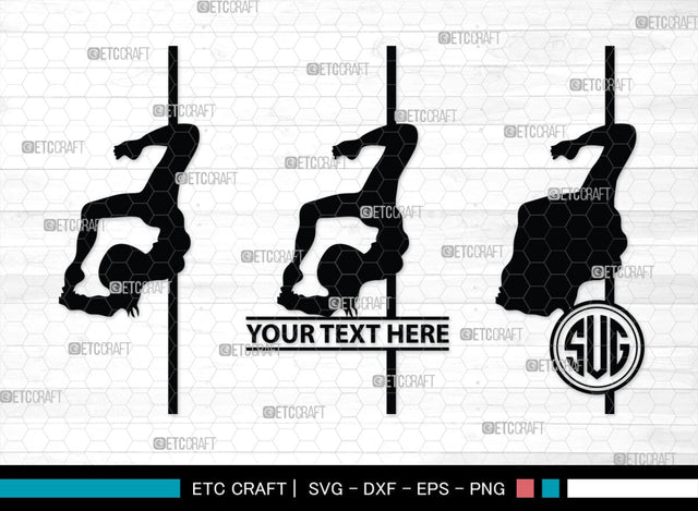 Pole Dancers monogram, Pole Dancers Silhouette, Pole Dancers SVG, Sexy Girls Svg, Strip Party Svg Bundle, SB00124 SVG ETC Craft 
