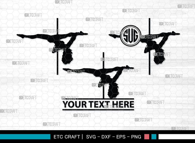 Pole Dancers monogram, Pole Dancers Silhouette, Pole Dancers SVG, Sexy Girls Svg, Strip Party Svg Bundle, SB00124 SVG ETC Craft 