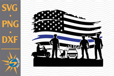 Police American Flag SVG, PNG, DXF Digital Files Include SVG SVGStoreShop 