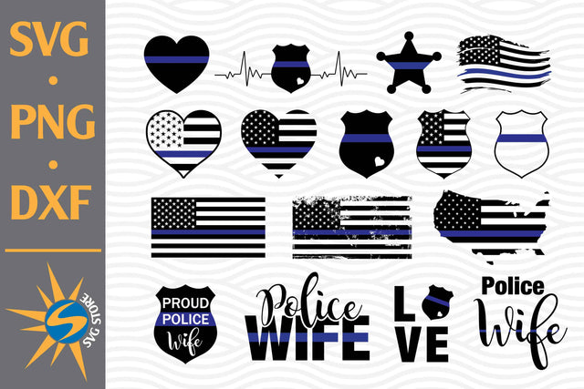 Police American Flag SVG, PNG, DXF Digital Files Include SVG SVGStoreShop 