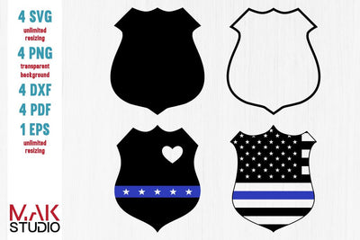 Police badge svg, Police badge svg files, Police shield svg, Police shield svg files, Police badge cut files, Mini bundles SVG MAKStudion 