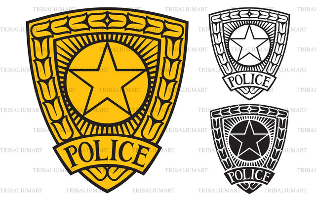 Police badge SVG TribaliumArtSF 