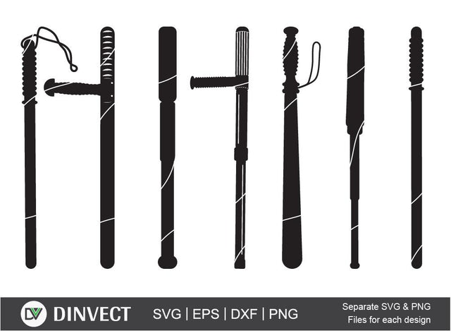 Police baton SVG, Police Baton Vector, Baton SVG, Old Police Baton, cut file, for silhouette, clipart, Cricut design space, vinyl cut files, cut file, SVG, Eps, Dxf, Png SVG Dinvect 