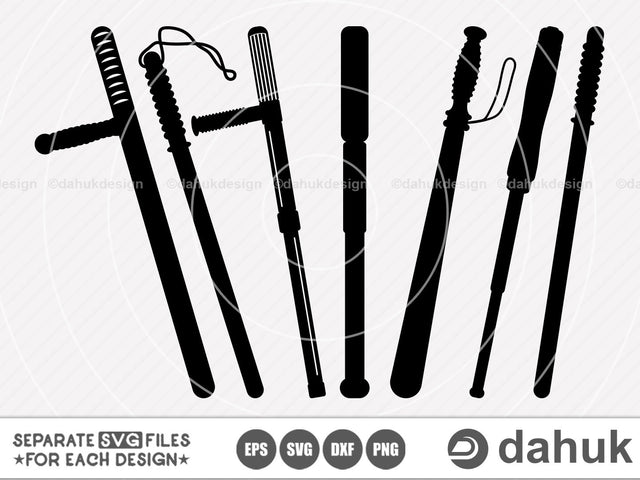 Police baton svg, Police Baton Vector, Baton svg, Old Police Baton,cut file, for silhouette, clipart, cricut design space, vinyl cut files SVG dahukdesign 
