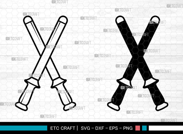 Police Baton SVG, Sentry Telescopic Svg, Police Baton Icon Svg, Billy Club Svg, Expandable Baton Svg, Police Baton SVG ETC Craft 