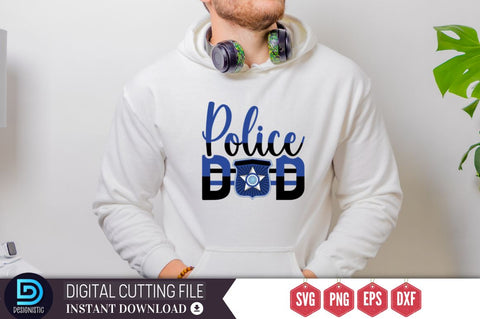 Police dad SVG SVG DESIGNISTIC 