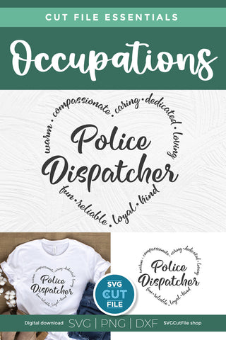 Police Dispatcher svg SVG SVG Cut File 