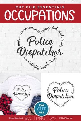 Police Dispatcher svg SVG SVG Cut File 