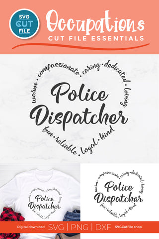 Police Dispatcher svg SVG SVG Cut File 