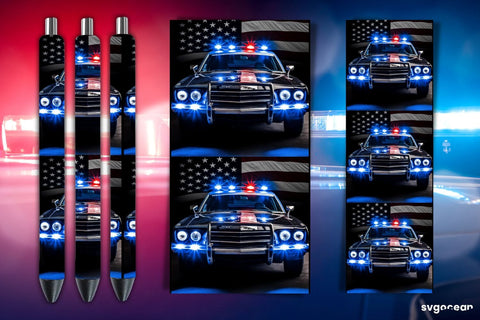 Police Pen Wraps Bundle | Sublimation SVG SvgOcean 