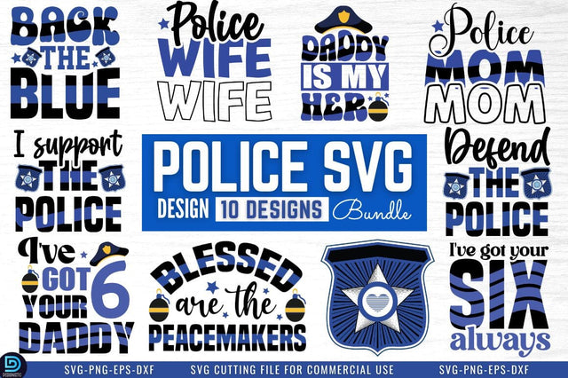 Police SVG Bundle SVG DESIGNISTIC 