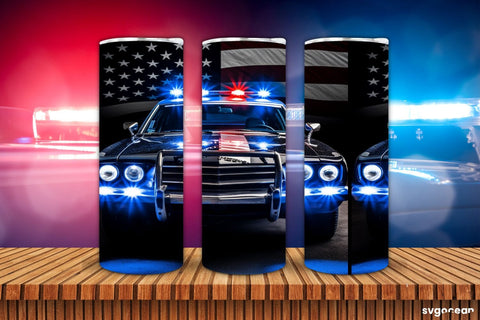 Police Tumbler Wrap | 20 oz | Sublimation SVG SvgOcean 