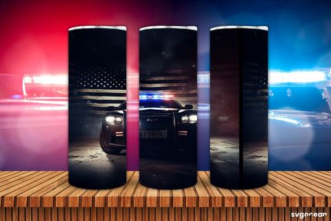 Police Tumbler Wrap | 20 oz | Sublimation SVG SvgOcean 