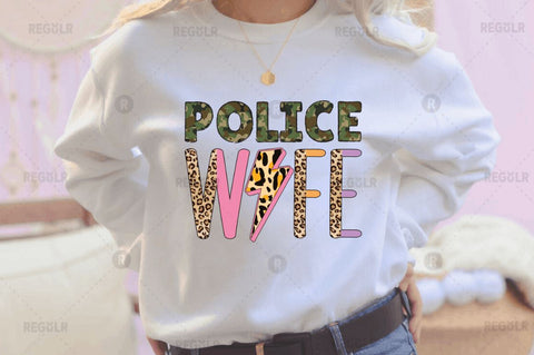 Police Wife Sublimation Design Sublimation Regulrcrative 
