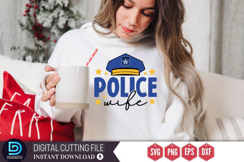 police wife SVG SVG DESIGNISTIC 