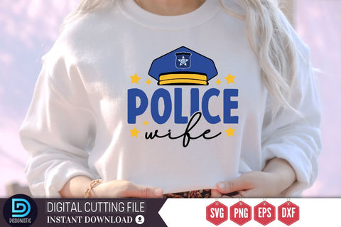 police wife SVG SVG DESIGNISTIC 