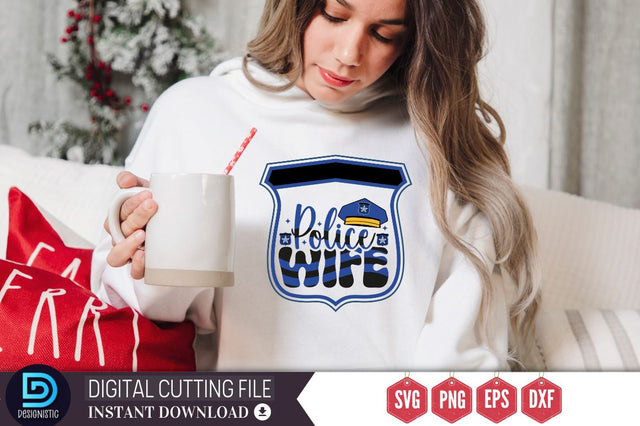 police wife SVG SVG DESIGNISTIC 