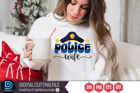 police wife SVG SVG DESIGNISTIC 