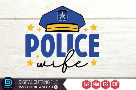 police wife SVG SVG DESIGNISTIC 
