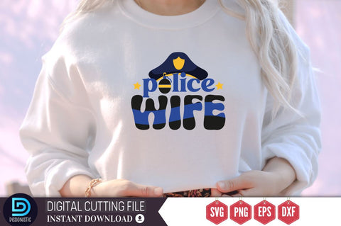 police wife SVG SVG DESIGNISTIC 