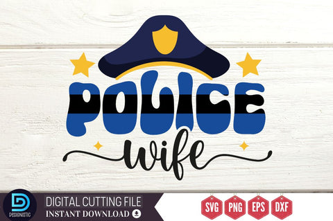 police wife SVG SVG DESIGNISTIC 