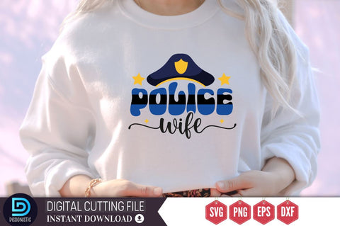 police wife SVG SVG DESIGNISTIC 