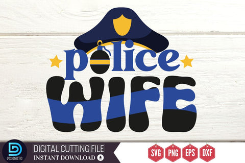 police wife SVG SVG DESIGNISTIC 