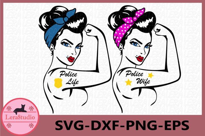 Police Wife Svg SVG Lerastudio 