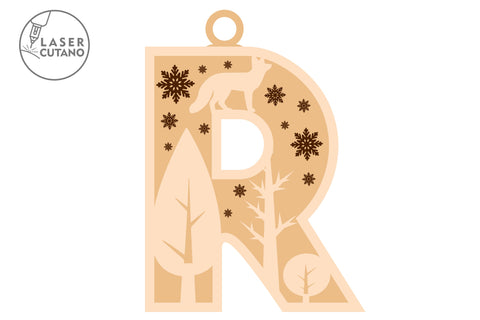 POLISH LETTERS Christmas Decorations Laser Cut Ornament, Multilayer Laser Cut Files, Mandala, Sign SVG, 3D Designs, Mini Design Bundles SVG LaserCutano 