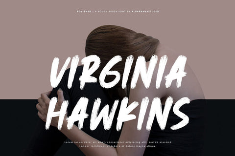 Polisher - Rough Brush Font Font Alpaprana Studio 