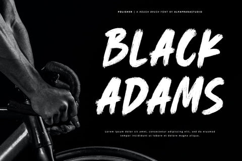 Polisher - Rough Brush Font Font Alpaprana Studio 