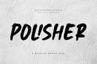 Polisher - Rough Brush Font Font Alpaprana Studio 