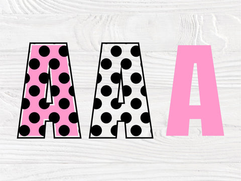 Polka dot alphabet, Polka dot font SVG Cut Files SVG TonisArtStudio 