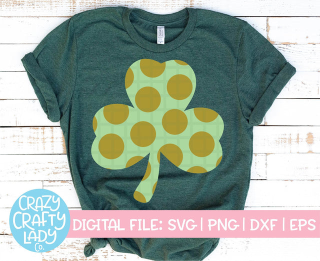 Polka Dot Clover SVG Crazy Crafty Lady Co. 