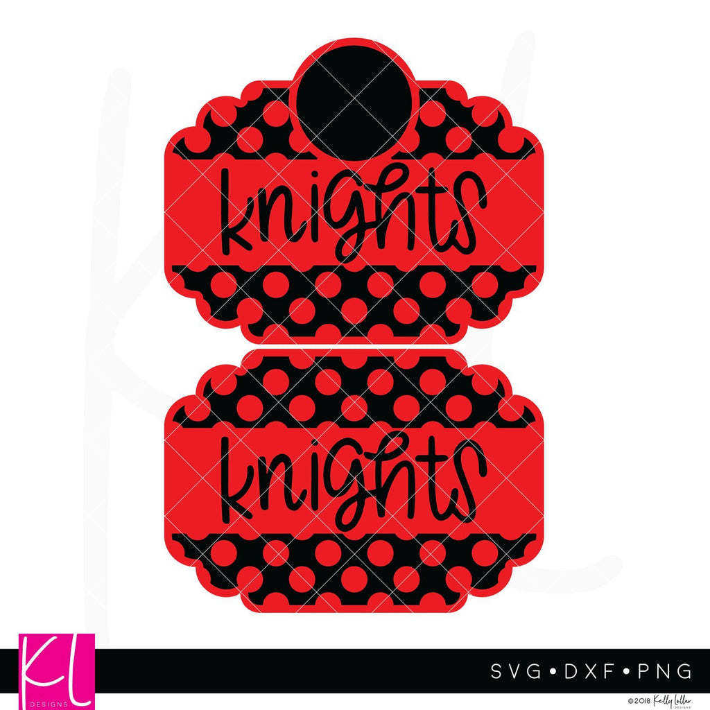 Polka Dot Knights Frame - So Fontsy