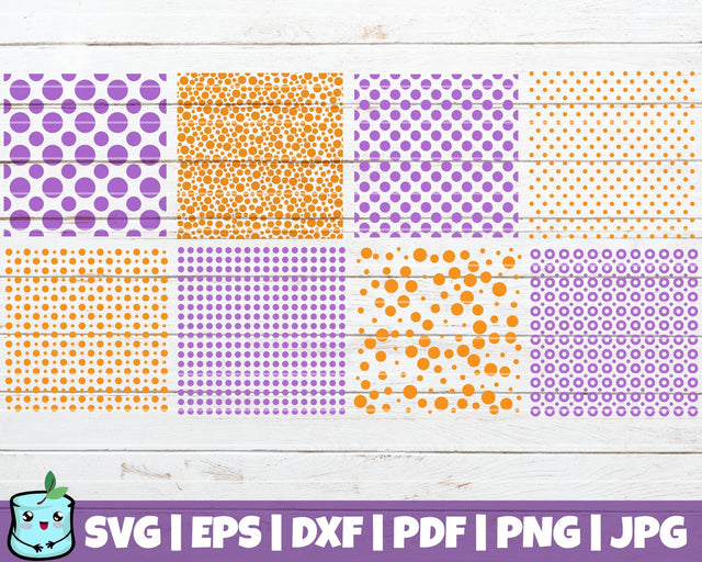 Polka Dot Patterns Bundle SVG MintyMarshmallows 