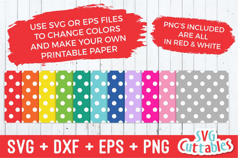 Polka Dot Patterns Svg Cuttables 