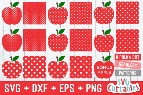 Polka Dot Patterns Svg Cuttables 