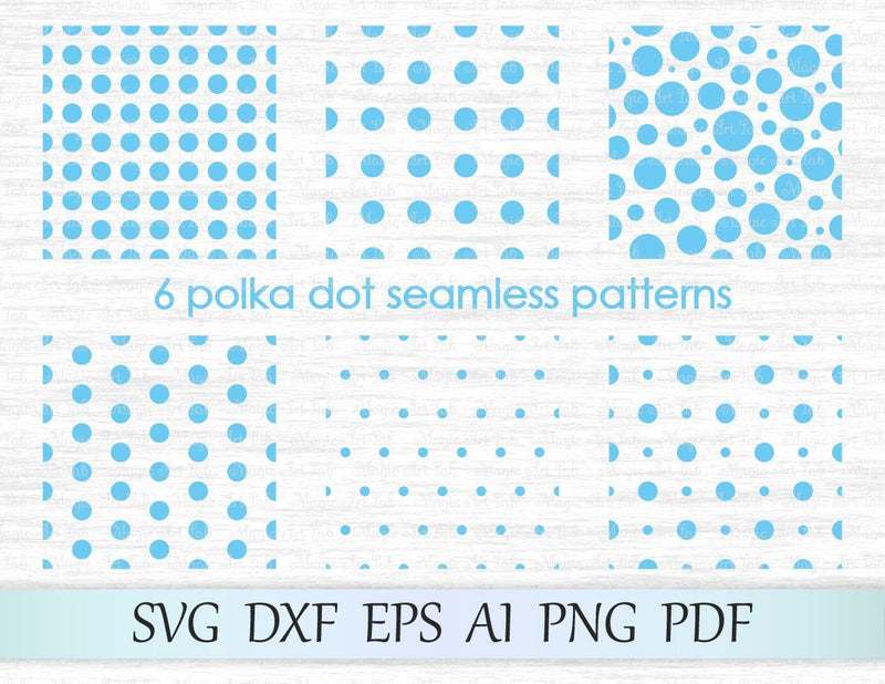 Polka dot patterns SVG MagicArtLab 