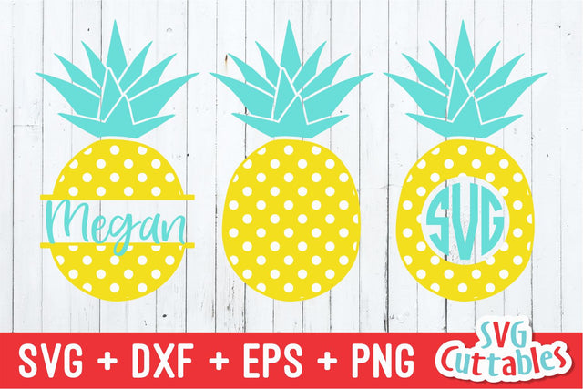 Polka Dot Pineapples SVG Svg Cuttables 