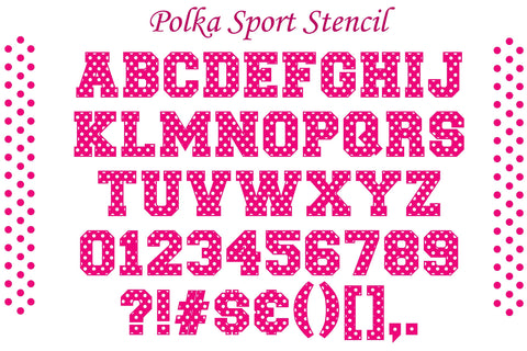 Polka Dot Sport Font Font CreativeStudioTM 