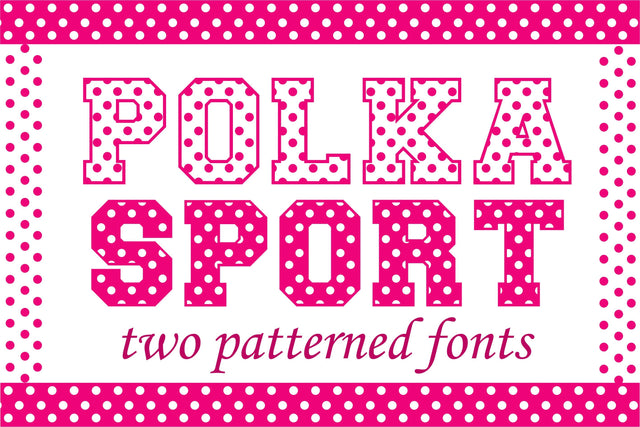 Polka Dot Sport Font Font CreativeStudioTM 