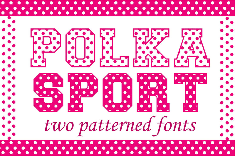 Polka Dot Sport Font Font CreativeStudioTM 